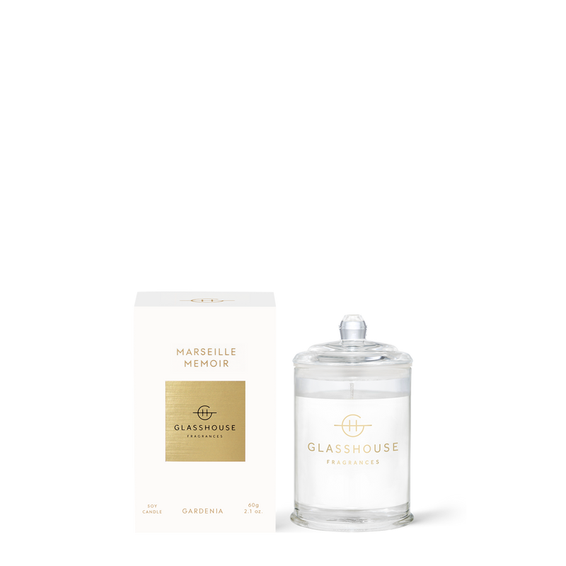 Marseille Memoir | 2.1 oz. Candle Home & Garden Glass House Fragrances Paper Skyscraper Gift Shop Charlotte