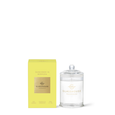 Sunkissed in Bermuda | 2.1 oz. Candle Home & Garden Glass House Fragrances Paper Skyscraper Gift Shop Charlotte