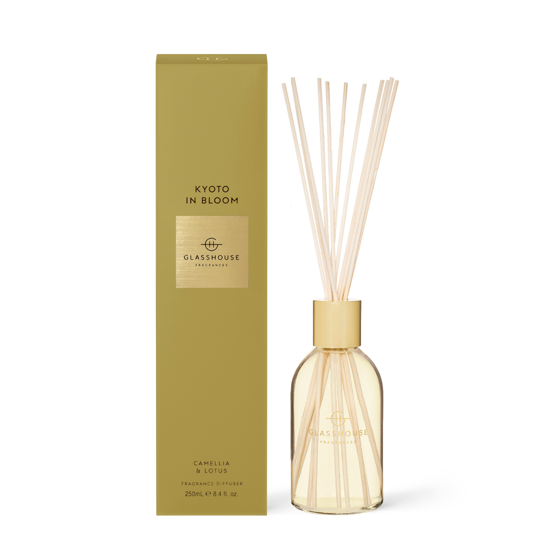 Kyoto in Bloom | 8.4 oz. Diffuser Home & Garden Glass House Fragrances Paper Skyscraper Gift Shop Charlotte