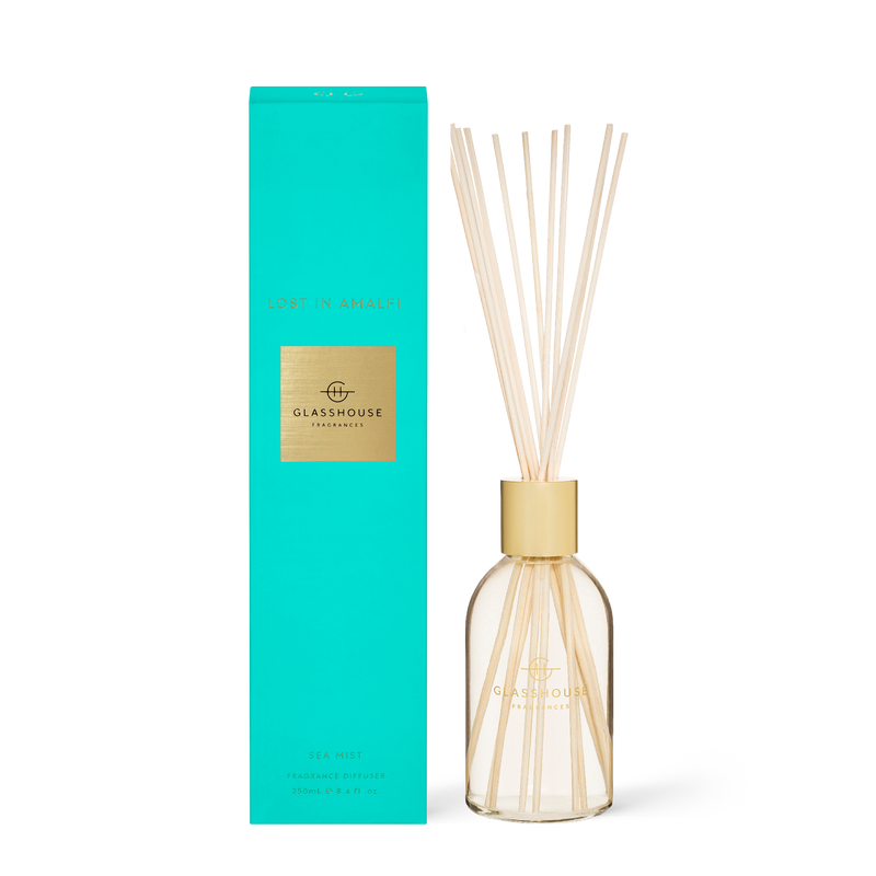 Lost in Almafi | 8.4 oz. Diffuser Home & Garden Glass House Fragrances Paper Skyscraper Gift Shop Charlotte