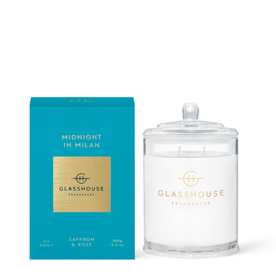 Midnight in Milan | 13.4 oz. Candle Home & Garden Glass House Fragrances Paper Skyscraper Gift Shop Charlotte