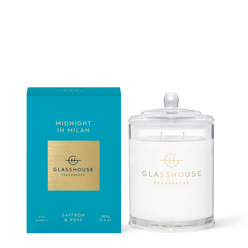 Midnight in Milan | 13.4 oz. Candle Home & Garden Glass House Fragrances Paper Skyscraper Gift Shop Charlotte