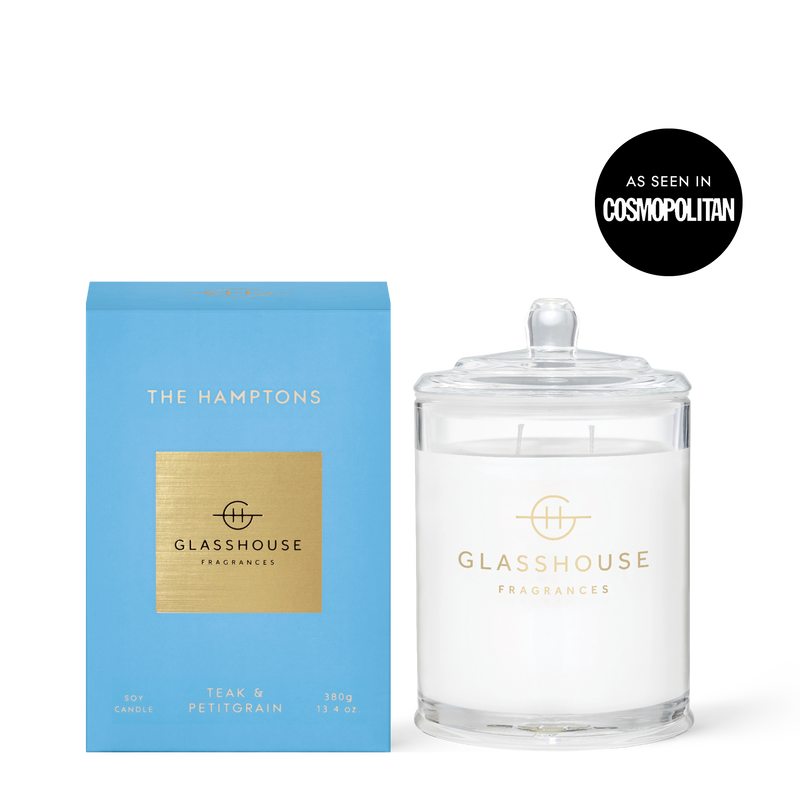 The Hamptons | 13.4 oz. Candle Home & Garden Glass House Fragrances Paper Skyscraper Gift Shop Charlotte