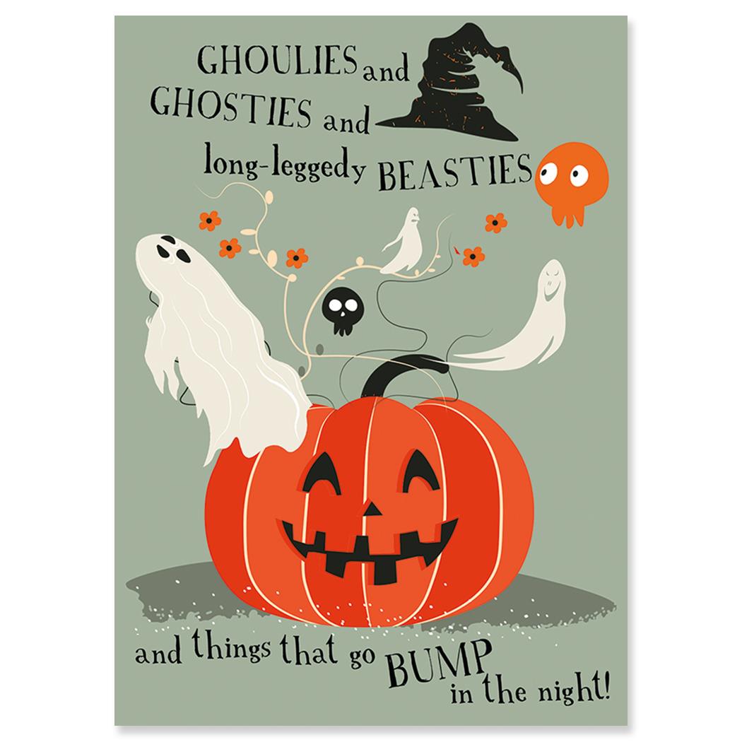 Ghosties - Greeting Card - Halloween - 4.5 X 6.25"
