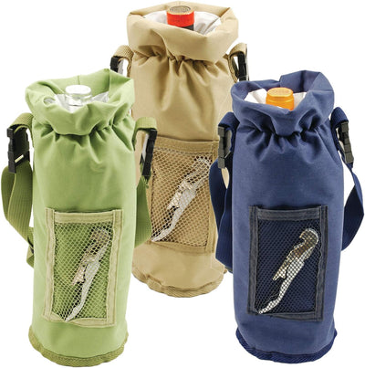 Grab & Go Insulated Bottle Carrier | Green  True Fabrications  Paper Skyscraper Gift Shop Charlotte