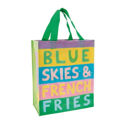 Handy Tote | Blue Skies French Fries Tote Bags Blue Q  Paper Skyscraper Gift Shop Charlotte