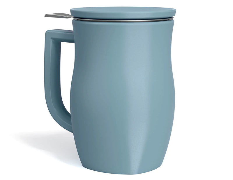 Fiore Steeping Cup with Infuser Stone Blue