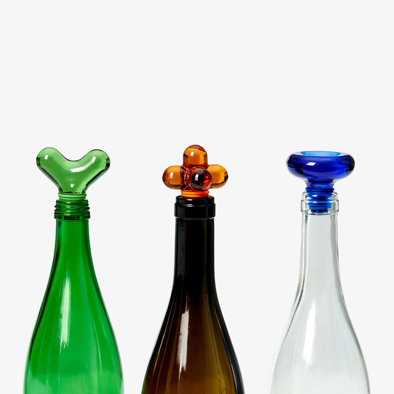 Hobknob Bottle Stopper | Blue Barware Areaware  Paper Skyscraper Gift Shop Charlotte
