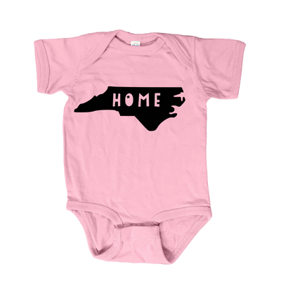 Home NC Pink Onesie | 12 Months Baby Moonlight Makers  Paper Skyscraper Gift Shop Charlotte