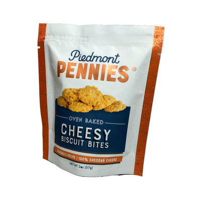 Piedmont Pennies Cheese Snacks | Penny Pouch Food Piedmont Pennies  Paper Skyscraper Gift Shop Charlotte