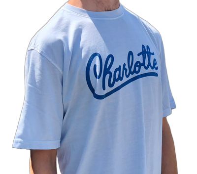 Reworn Charlotte T-Shirt | Chambray Apparel Reworn  Paper Skyscraper Gift Shop Charlotte