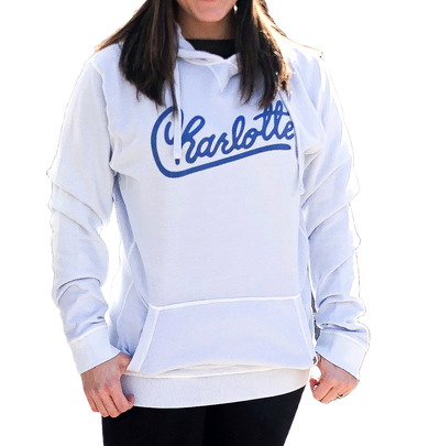 L/S Cotton Sweatshirt Hoodie - Chambray XXL Apparel Reworn  Paper Skyscraper Gift Shop Charlotte
