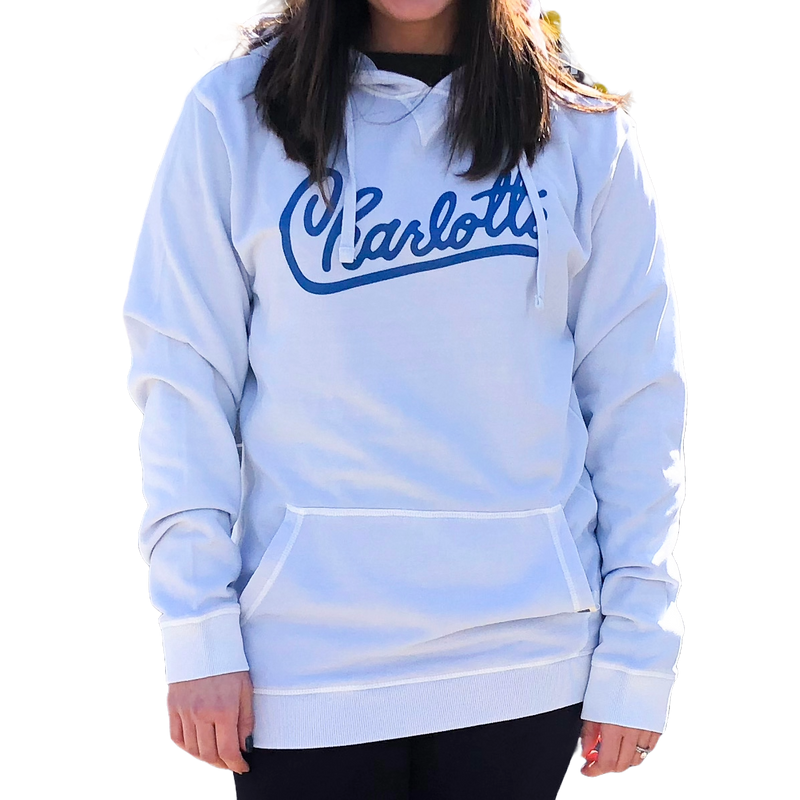 L/S Cotton Sweatshirt Hoodie - Chambray Medium Apparel Reworn  Paper Skyscraper Gift Shop Charlotte