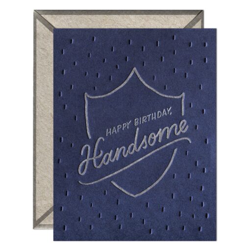 Happy Birthday Handsome | Birthday Card Cards INK MEETS PAPER  Paper Skyscraper Gift Shop Charlotte