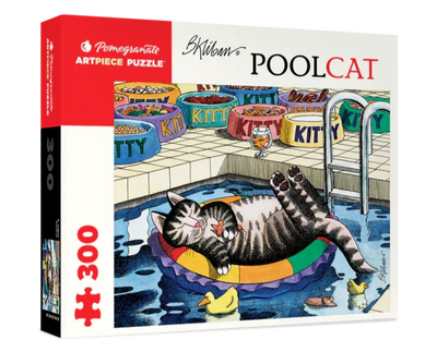 300 Piece Puzzle | B. Kliban: Pool Cat Puzzles Pomegranate  Paper Skyscraper Gift Shop Charlotte
