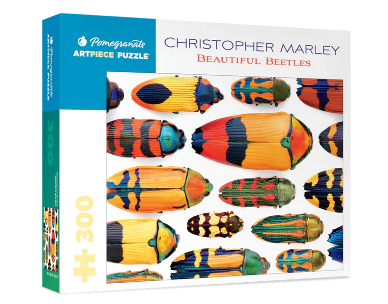 300 Piece Jigsaw Puzzle | Christopher Marley Beautiful Beetles Puzzles Pomegranate  Paper Skyscraper Gift Shop Charlotte