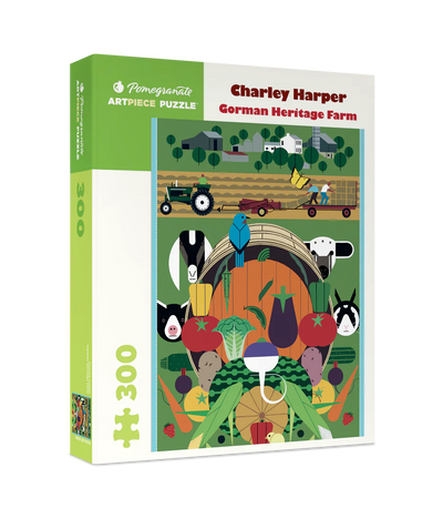 300 Piece Jigsaw Puzzle | Charley Harper Gorman Heritage Farm Puzzles Pomegranate  Paper Skyscraper Gift Shop Charlotte