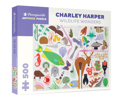 500 Piece Jigsaw Puzzle | Charley Harper: Wildlife Wonders Puzzles Pomegranate  Paper Skyscraper Gift Shop Charlotte