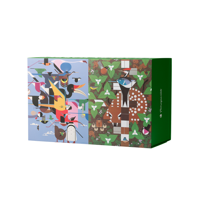 Charley Harper 120-Piece Double-Sided Jigsaw Puzzle Set