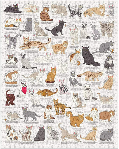 1000 Piece Jigsaw Puzzle | Cat Lover's Puzzles Chronicle  Paper Skyscraper Gift Shop Charlotte