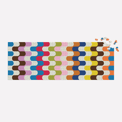 1000 Piece Panoramic Puzzle | Jonathan Adler Bargello Puzzles Chronicle  Paper Skyscraper Gift Shop Charlotte