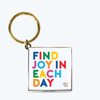Keychain "find joy"  Quotable Cards  Paper Skyscraper Gift Shop Charlotte