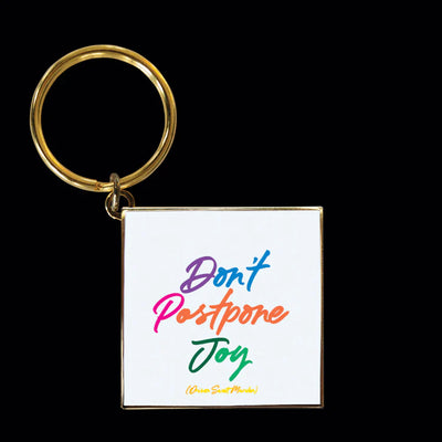 keychain - don't postpone joy Cards Quotable Cards  Paper Skyscraper Gift Shop Charlotte