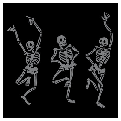 Skeleton Dance Cocktail Napkin Party Supplies Hester & Cook Paper Skyscraper Gift Shop Charlotte