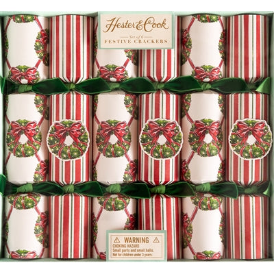 Holiday Wreath Crackers - Box of 6
