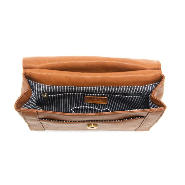 Tan Liana Vegan Leather Crossbody Bag Apparel & Accessories - Handbags & Purses Joy Susan Paper Skyscraper Gift Shop Charlotte