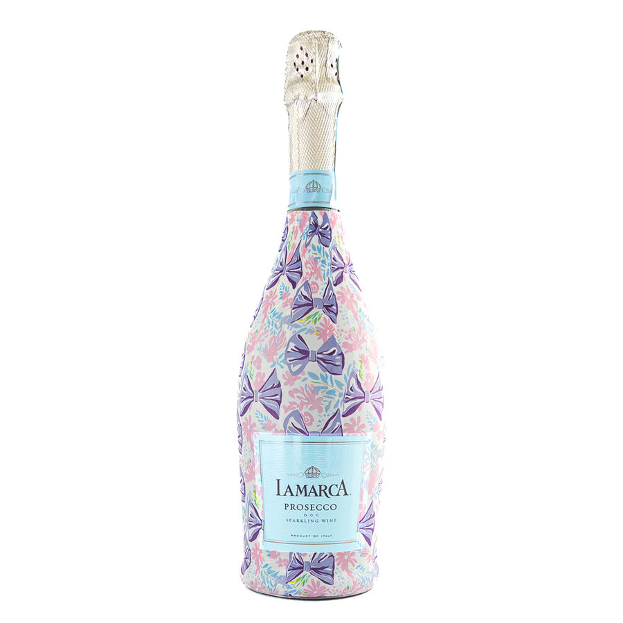 Lavender Lace Bows Bottle Wrap | La Marca Edition Gift Supplies Beau Bottles Paper Skyscraper Gift Shop Charlotte