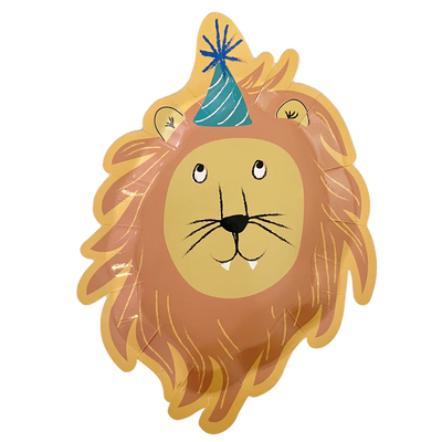 Party Animal Lion Salad Plates Partyware Sophistiplate  Paper Skyscraper Gift Shop Charlotte