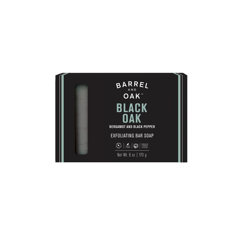 Black Oak Exfoliating Bar Soap Grooming Gentlemen&