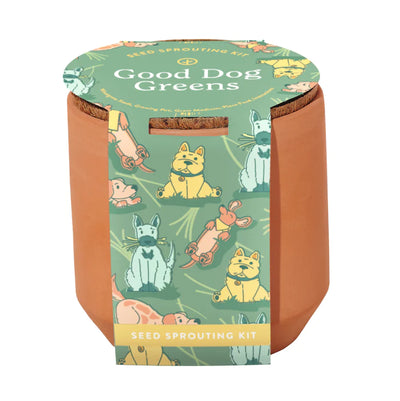 Good Dog Greens | Tiny Terracotta Planter Pets Modern Sprout  Paper Skyscraper Gift Shop Charlotte