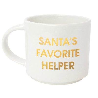 Mug - Santas Favorite Helper Mugs Chez Gagné  Paper Skyscraper Gift Shop Charlotte