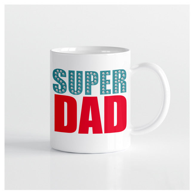 Mug | Super Dad Mugs Rock Scissor Paper  Paper Skyscraper Gift Shop Charlotte