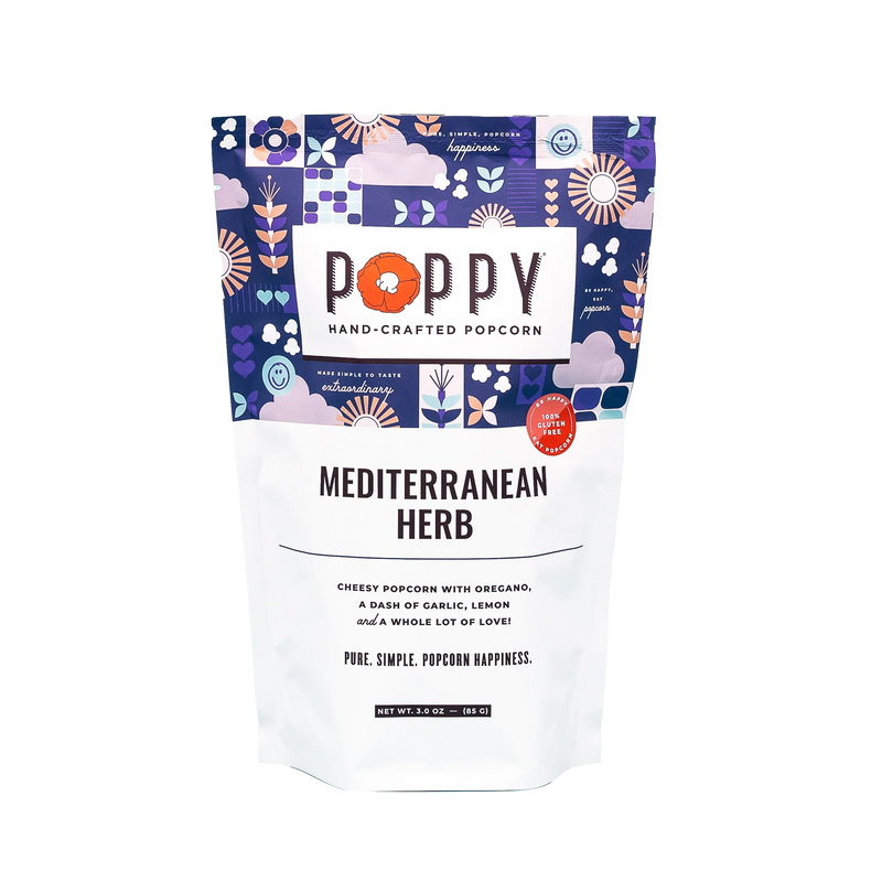 Mediterranean Herb Local Food Poppy Handcrafted Popcorn  Paper Skyscraper Gift Shop Charlotte