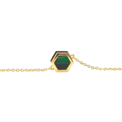 Minimal Gold Geometric Necklace with Emerald Gemstone Clay Necklaces Cold Gold  Paper Skyscraper Gift Shop Charlotte