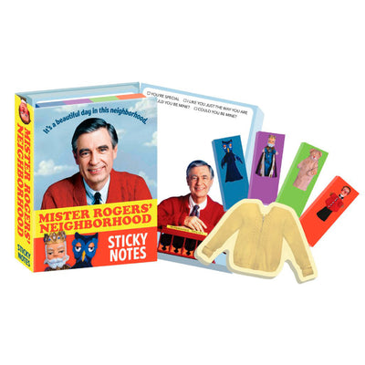 Mister Rogers Sticky Note Booklets Sticky notes Unemployed Philosophers Guild  Paper Skyscraper Gift Shop Charlotte