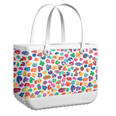 Multi-Colored Leopard Bogg Bag | Large