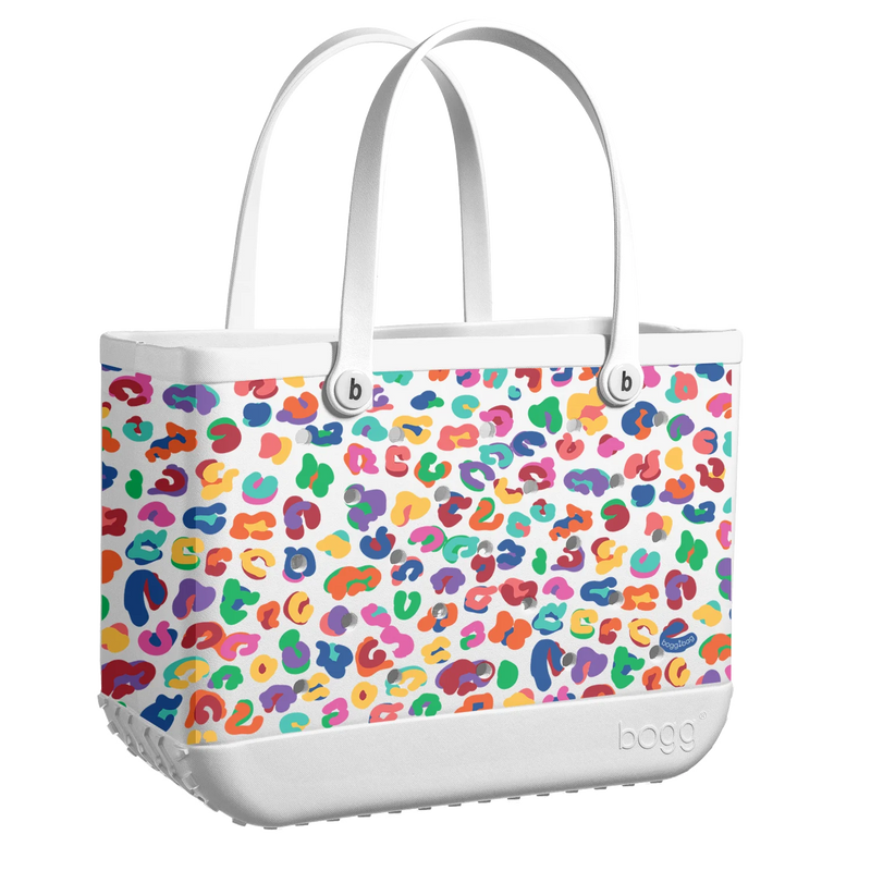 Multi-Colored Leopard Bogg Bag | Large