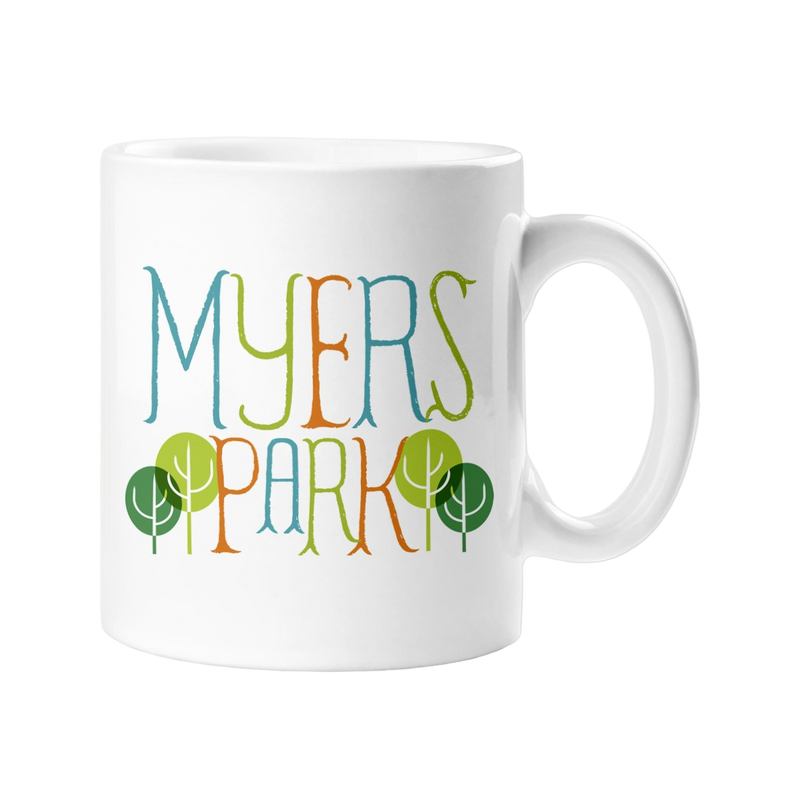 My Town Mug | Myers Park Mugs Rock Scissor Paper  Paper Skyscraper Gift Shop Charlotte