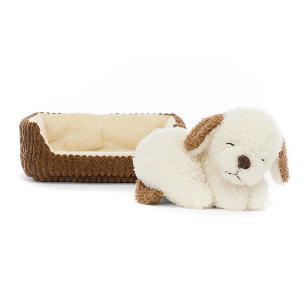 Napping Nipper Dog Stuffed Animals Jellycat  Paper Skyscraper Gift Shop Charlotte