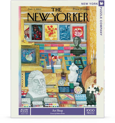 1000 Piece Jigsaw Puzzle | NY Art Shop Jigsaw Puzzles New York Puzzle Company  Paper Skyscraper Gift Shop Charlotte