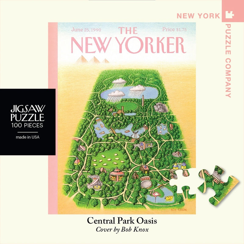 100 Piece Jigsaw Puzzle | Central Park Oasis MINI Jigsaw Puzzles New York Puzzle Company  Paper Skyscraper Gift Shop Charlotte