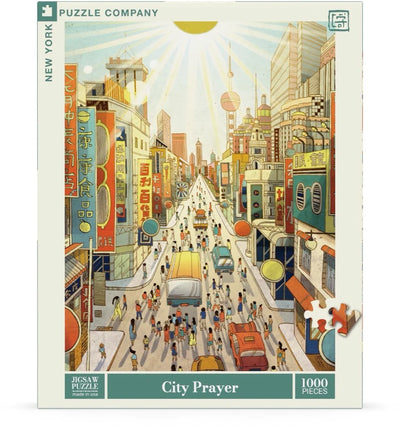 1000 Piece Jigsaw Puzzle | City Prayer Jigsaw Puzzles New York Puzzle Company  Paper Skyscraper Gift Shop Charlotte