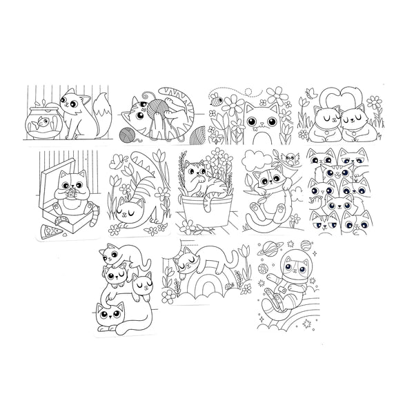 Undercover Art Hidden Pattern Coloring Activity Art Cards | Smitten Kittens Pens OOLY  Paper Skyscraper Gift Shop Charlotte