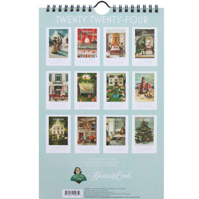 Petite Whimsical Worlds Calendar 2024 Calendars Hester & Cook  Paper Skyscraper Gift Shop Charlotte