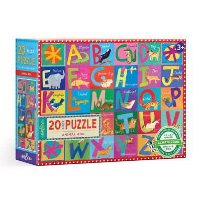 Animal ABC 20 Piece Big Puzzle Games Eeboo  Paper Skyscraper Gift Shop Charlotte