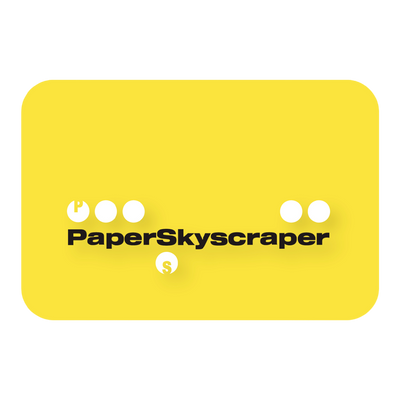 Paper Skyscraper Gift Card - Physical Gift Card Paper Skyscraper  Paper Skyscraper Gift Shop Charlotte